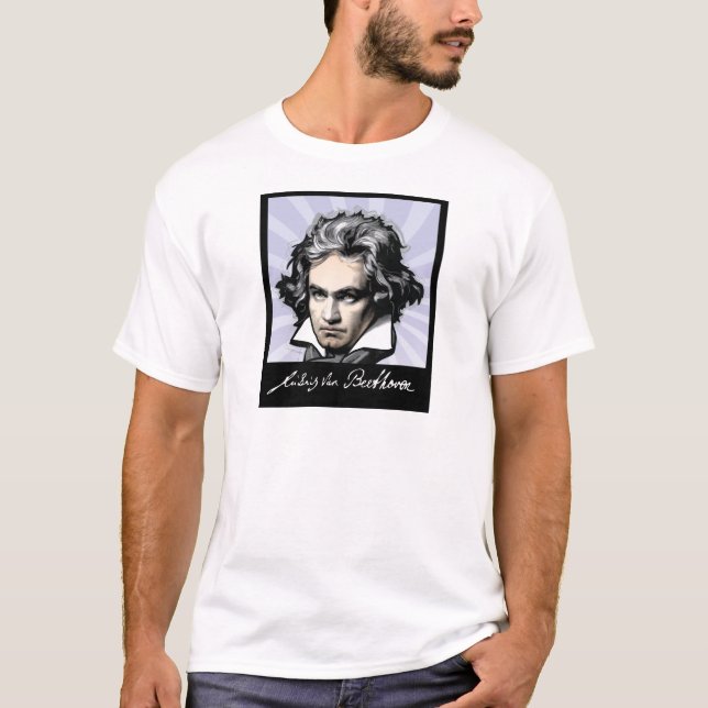 Ludwig Van Beethoven Tee Shirt (Framsida)