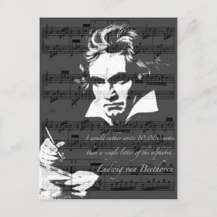Ludwig Van Beethoven Vykort