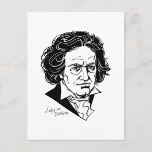Ludwig van Beethoven Vykort