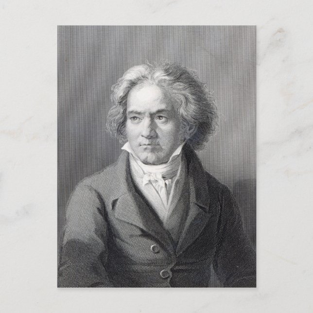 Ludwig van Beethoven Vykort (Framsida)