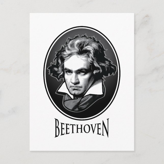 Ludwig van Beethoven Vykort (Framsida)