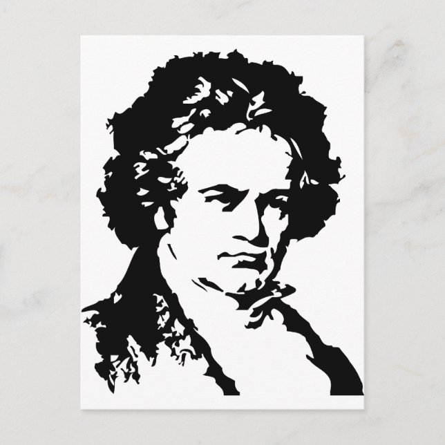 Ludwig van Beethoven Vykort (Framsida)