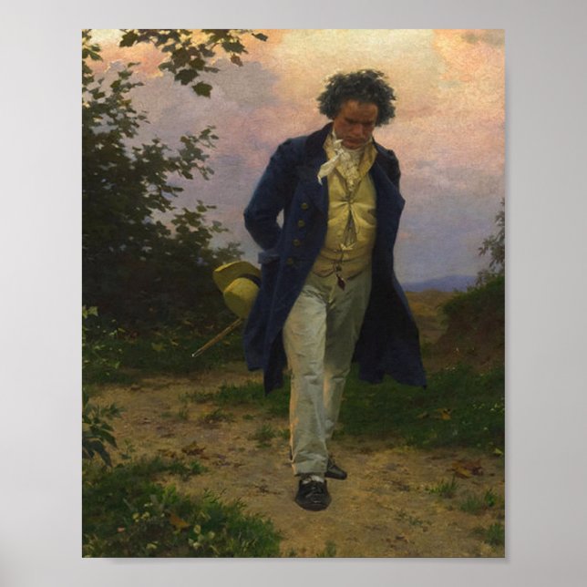 Ludwig Van Beethoven Walking Poster (Framsidan)