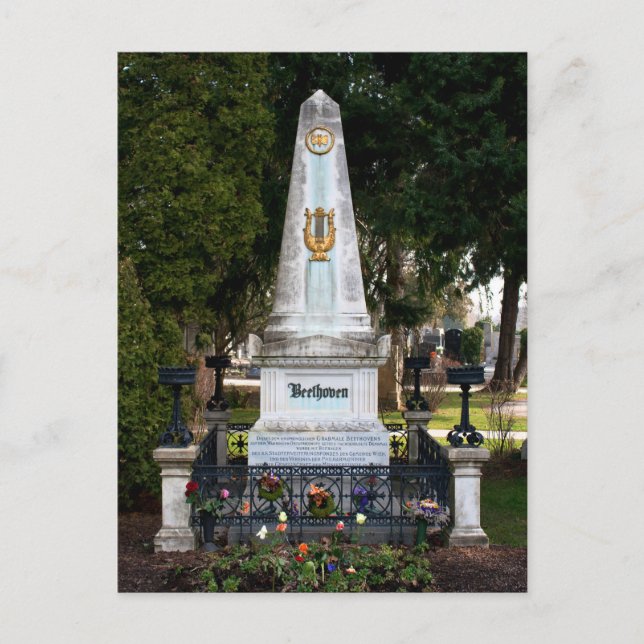 Ludwig Van Beethovens grav Vykort (Framsida)