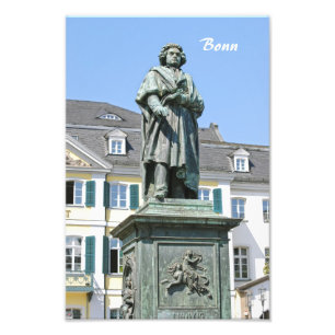 Ludwig van Beethovens monument i Bonn Fototryck