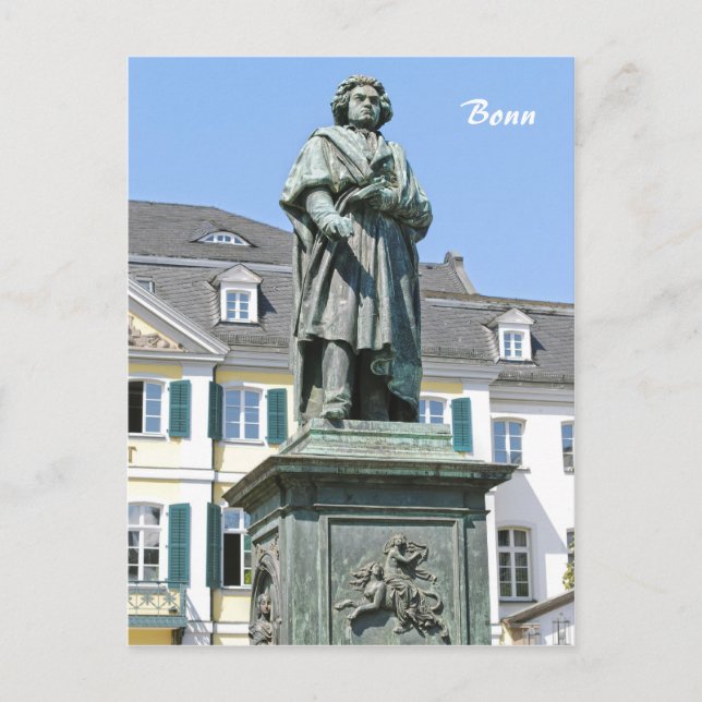Ludwig van Beethovens monument i Bonn Vykort (Framsida)