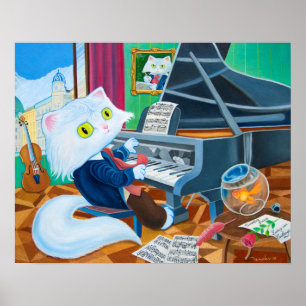 "Ludwig van Caathoven" Poster