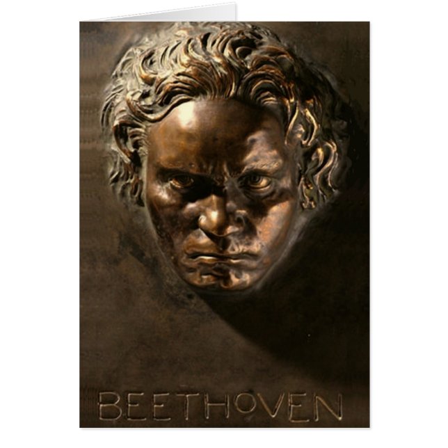 Ludwig von Beethoven Hälsningskort (Framsidan)