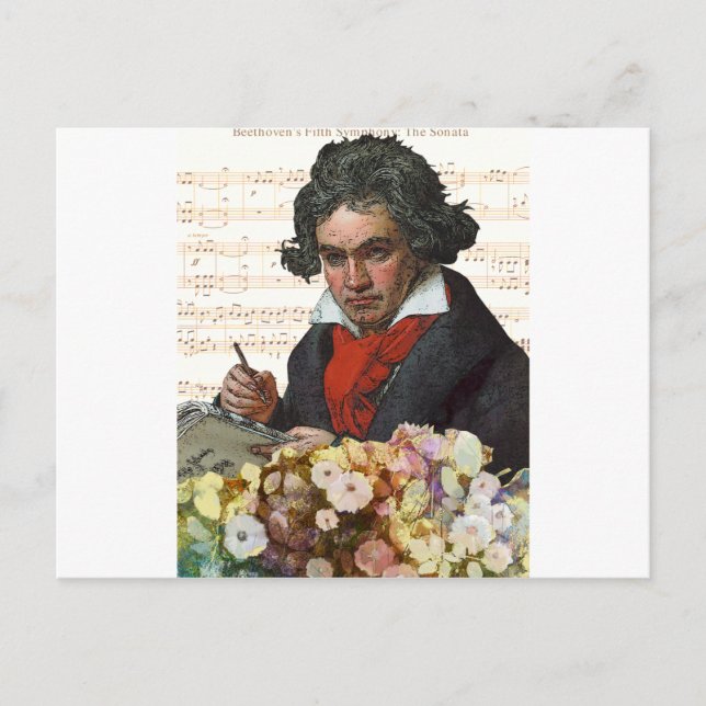 Ludwig von Beethoven Mash Vykort (Framsida)