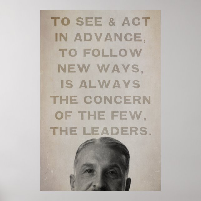 Ludwig von Mises Leaders Skriv ut Poster (Framsidan)