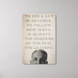 Ludwig von Mises Ledare kanvastryck