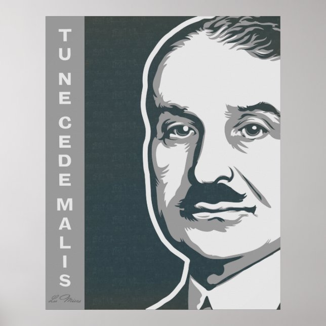 Ludwig von Mises Poster (Framsidan)