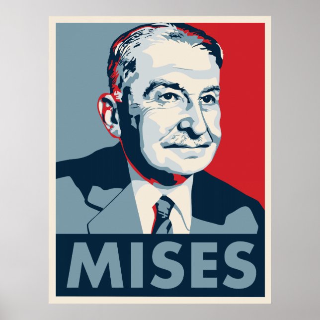 Ludwig von Mises Poster (Framsidan)