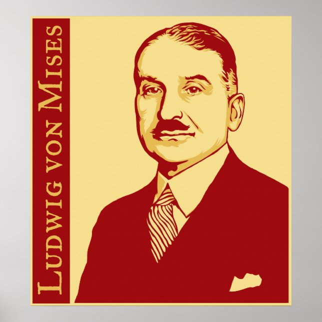 Ludwig von Mises Poster (Framsidan)
