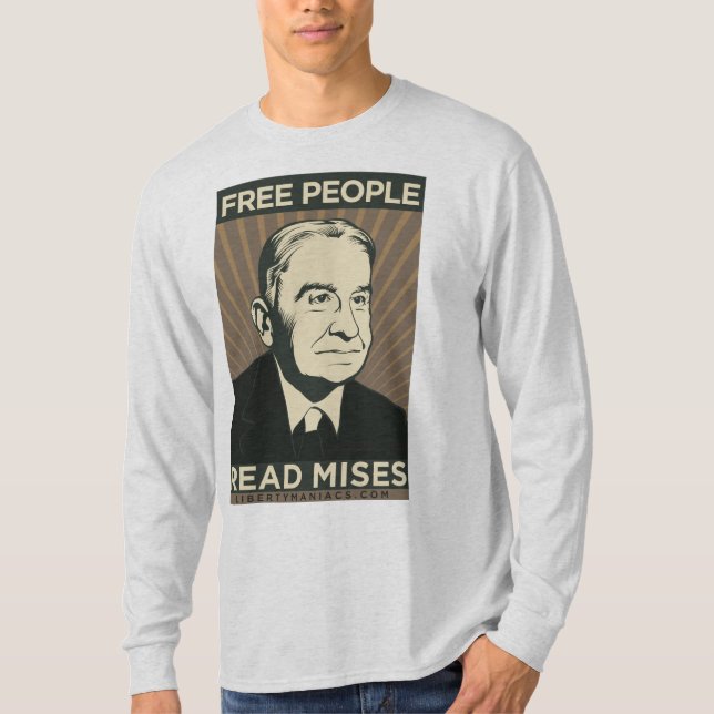 Ludwig von Mises T-tröja T-shirt (Framsida)