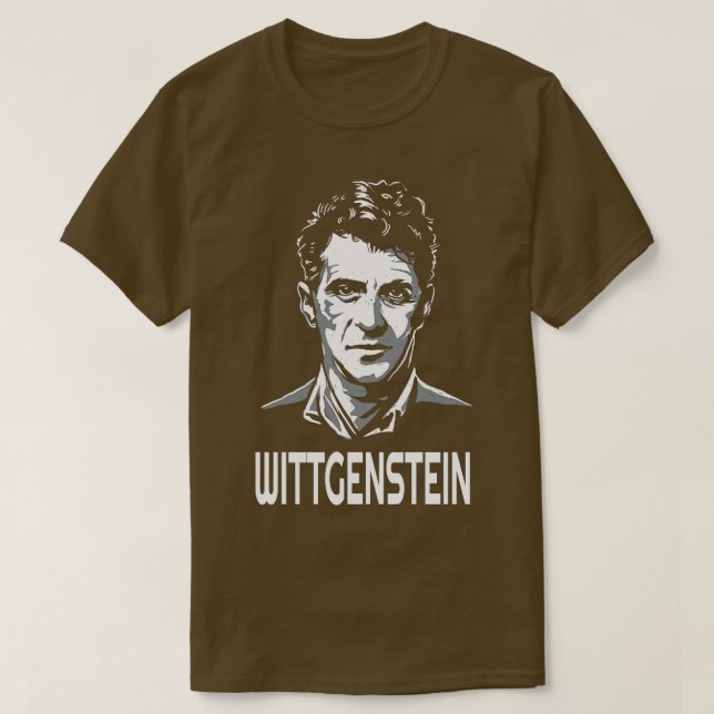 Ludwig Wittgenstein Austrian Philosopher T Shirt (Design framsida)