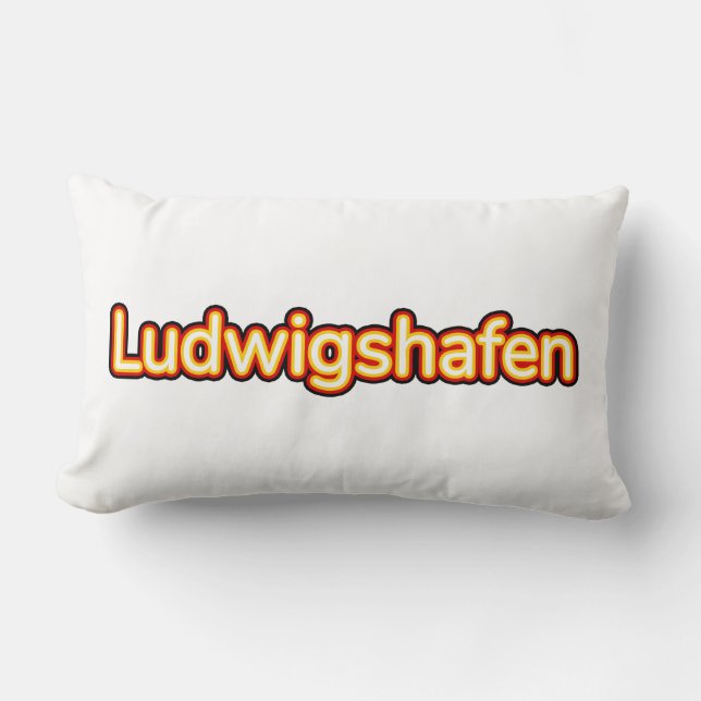 Ludwigshafen Deutschland Tyskland Lumbarkudde (Framsida)