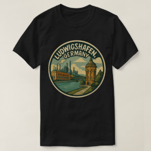 Ludwigshafen Tyskland Stad Konst T Shirt