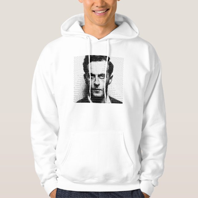 Ludwik Wittgenstein raster portrait Hoodie (Framsida)