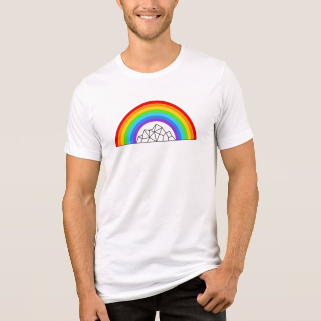 LUE Utomhusbergen i Pridet T Shirt (Framsida)