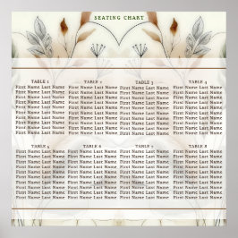 Luffa grönska modern botanisk boho sittplats poster