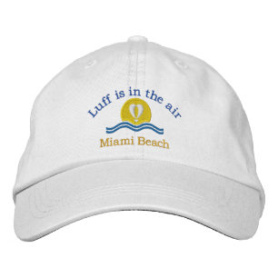 Luffers Sunset_Luff finns i luft Miami Beach Broderad Keps