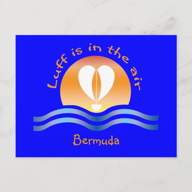Luffers Sunset_Luff i luft Bermuda-vykort Vykort (Framsida)