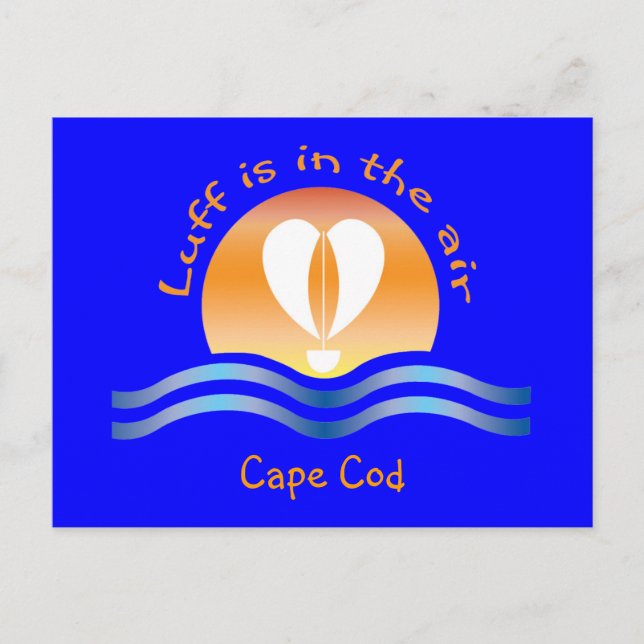 Luffers Sunset_Luff i luften Cape Cod vykort (Framsida)