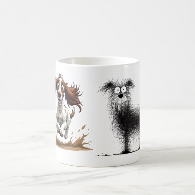 Luffig hund - Luddig Kludd Hund Kaffemugg (Center)