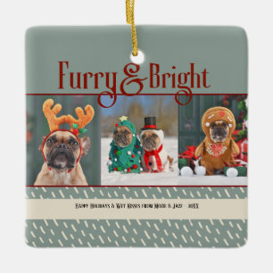 Luffig & Ljus Julhund Foto Holiday Julgransprydnad Keramik