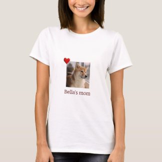 Luffig Vän, kärleksfull mamma – Skräddarsydd hund  T Shirt