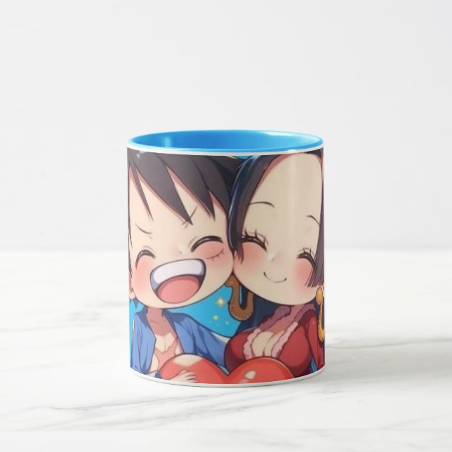 Luffy & Boa Hancock Anime Mug Mugg (Center)