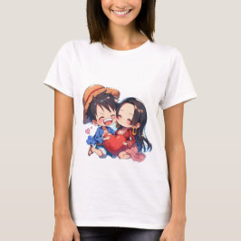 Luffy & Boa Hancock Dam-T-Shirt T Shirt