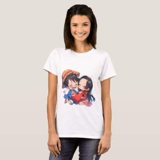 Luffy & Boa Hancock Dam-T-Shirt T Shirt