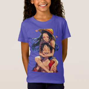 Luffy & Boa Hancock Flickor T-Shirt