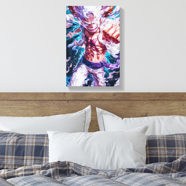 Luffy Gear 5 Befrielse Canvastryck (Insitu (sovrum))