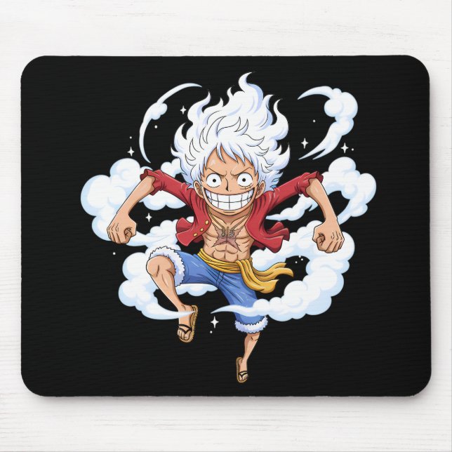 Luffy Gear 5 Chibi Anime Musmatta (Framsidan)