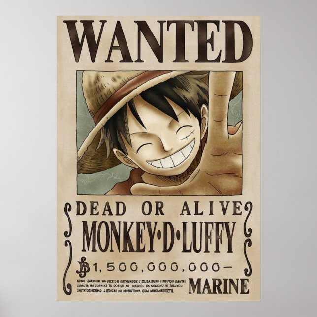 LUFFY One Biet ville Poster (Framsidan)