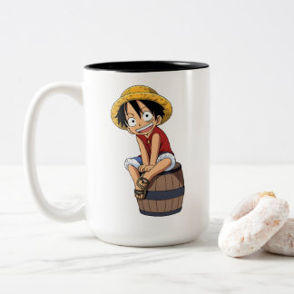 Luffy One Piece Mug Två-Tonad Mugg