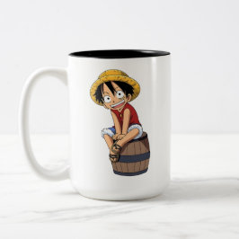 Luffy One Piece Mug Två-Tonad Mugg