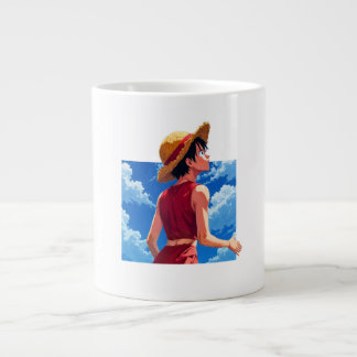 Luffy Pekande Anime Grafik Mugg Jumbo Mugg
