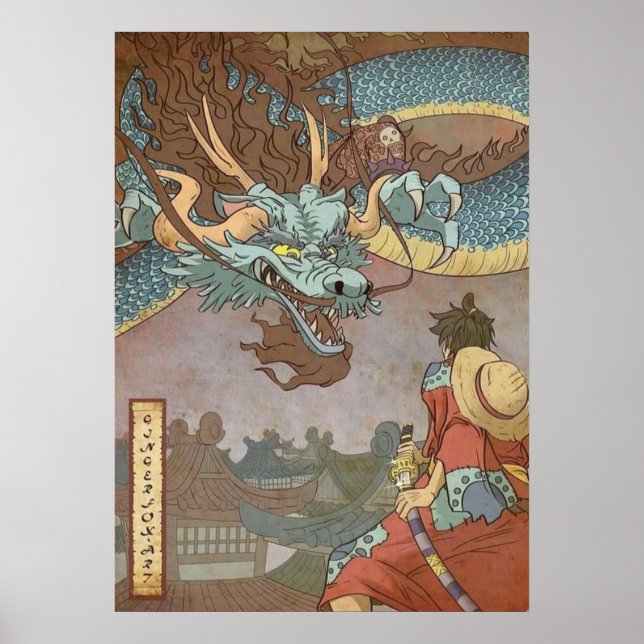 Luffy vs Kaido Poster (Framsidan)