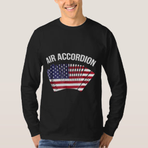 Luft Accordion American Flagga T Shirt