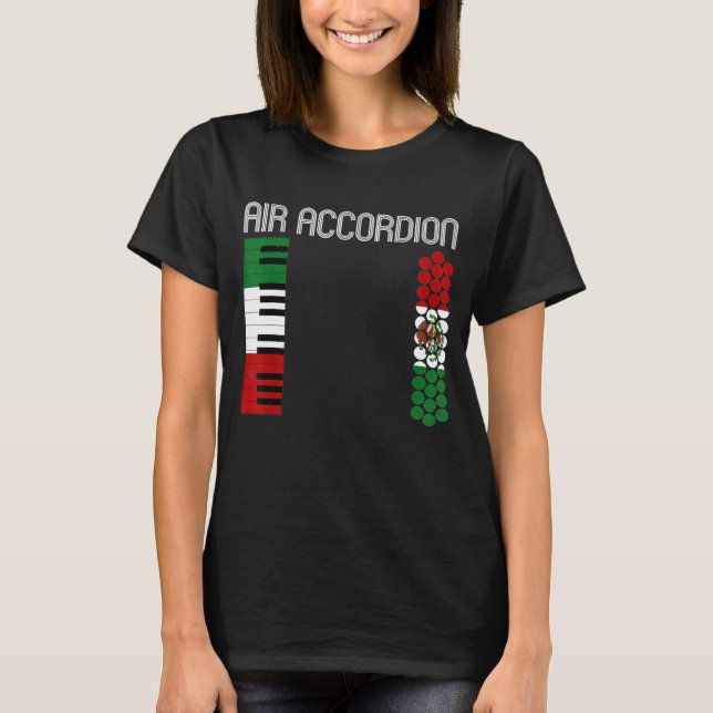 Luft Accordion Music Novelty T Shirt (Framsida)