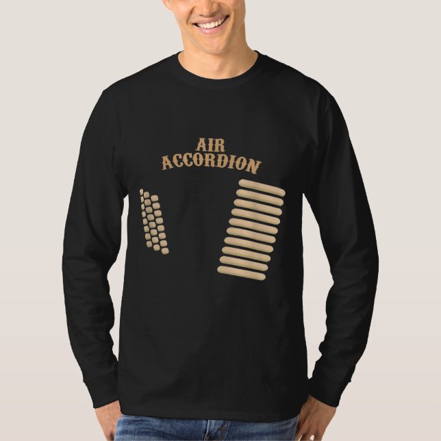 Luft Accordion Musical Instrument Band T Shirt (Framsida)