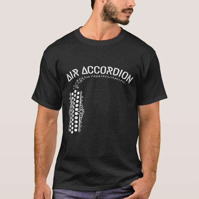 Luft Accordion Musical Instrument T Shirt (Framsida)