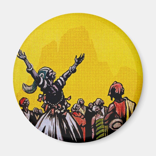 Luft Afrique ~ Ligne de Bamako Magnet (Framsidan)