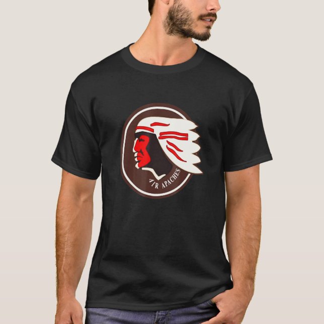 Luft Apachs 345:e bombgruppen WW2 T Shirt (Framsida)