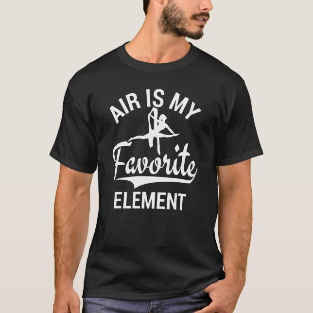 Luft är mitt favoritflyg till Inslag Silke T Shirt (Framsida)
