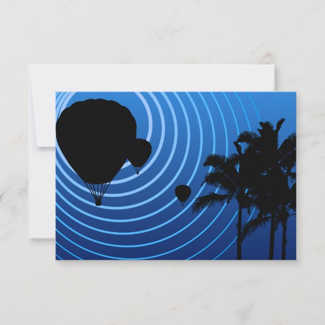 luft-ballonger i hett inbjudningar (Framsida)